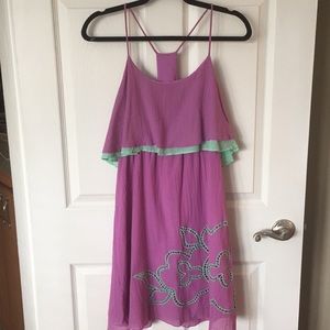 Judith March purple and teal dress size small